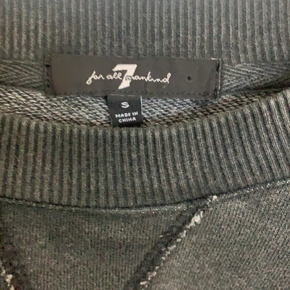 🥰 Lounge Set Ruffle Crop High Waist Jogger 7forallmankind - Picture 8 of 11